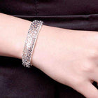 Luscious Silver Bangle Bracelet - Gift for Her Splendid Jewellery
