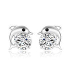 Magnetic Stud Earrings With Cubic Zirconia - Silver Jewellery - Buy Now - Splendid Jewellery