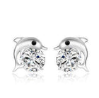 Magnetic Stud Earrings With Cubic Zirconia - Silver Jewellery - Buy Now - Splendid Jewellery