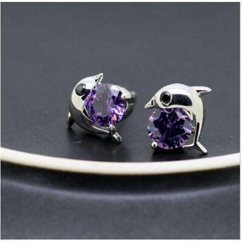 Magnetic Stud Earrings With Cubic Zirconia - Silver Jewellery - Buy Now - Splendid Jewellery