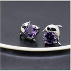 Magnetic Stud Earrings With Cubic Zirconia - Silver Jewellery - Buy Now - Splendid Jewellery