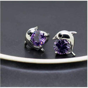 Magnetic Stud Earrings With Cubic Zirconia - Silver Jewellery - Buy Now Splendid Jewellery