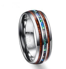 Masculine 8mm Tungsten Wedding Band Splendid Jewellery