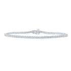 9-inch Single Row Diamond Link Bracelet in 10kt White Gold - 1/2 Cttw - Alternate view 1 from Splendid Jewellery