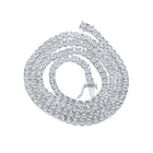 Splendid Jewellery 10kt White Gold Men's Round Diamond Link Chain Necklace - 3-1/4 Cttw, 22-inch Length - Alternate view 1 from Splendid Jewellery