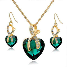 Load image into Gallery viewer, Mesmerizing Heart Crystal Jewellery Set - Limited Supply - Buy Now - Splendid Jewellery