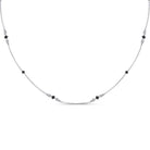 Mesmerizing Midnight Spark Diamond Pendant Necklace - Splendid Jewellery