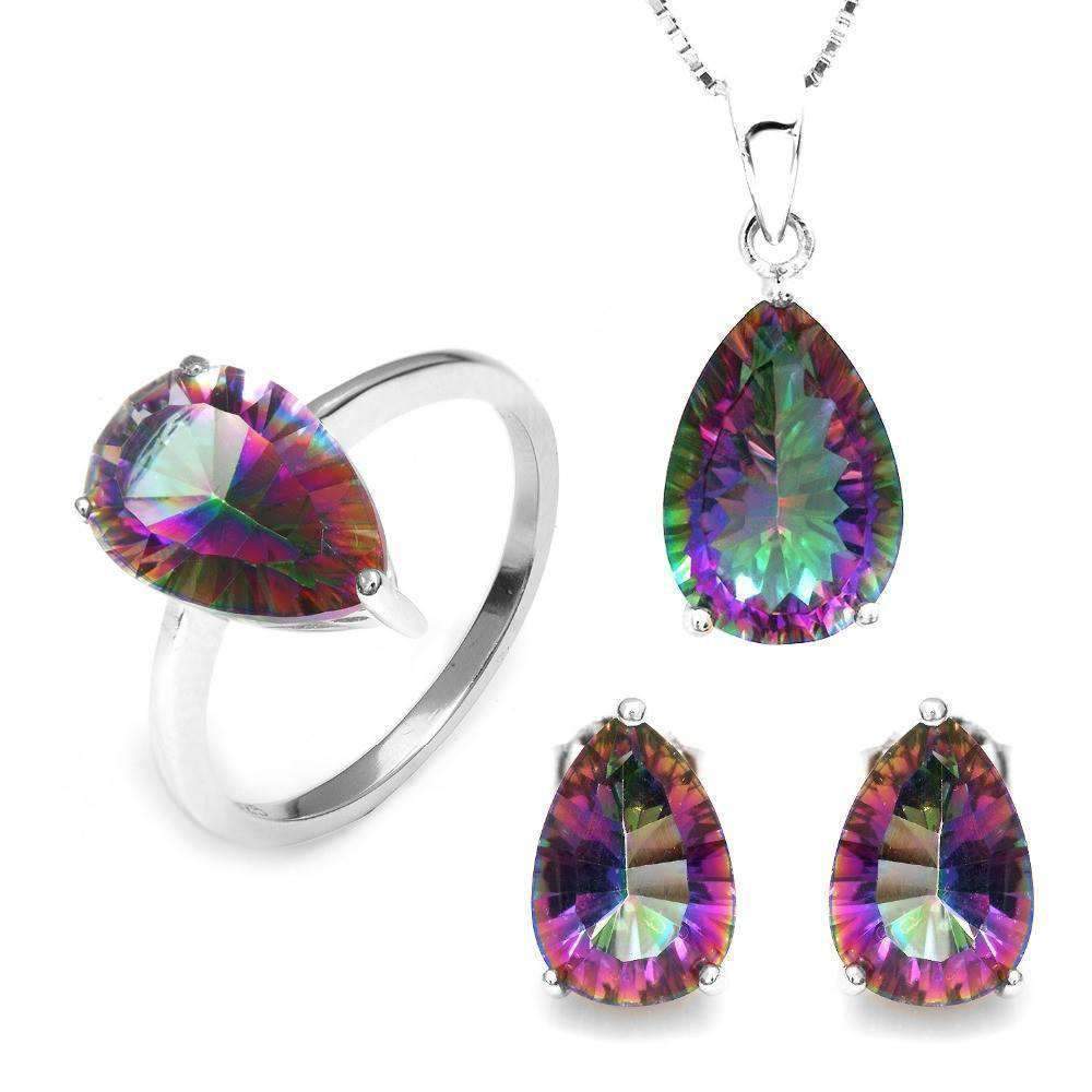 Topaz deals jewellery set