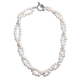 Natural Freshwater Pearl Layer Necklace - Splendid Jewellery