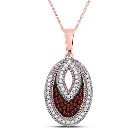 Passionate Rose Gold Diamond Pendant: A Captivating Expression of Love and Elegance - Splendid Jewellery