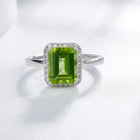 Peridot Birthstone 14k White Gold Ring Splendid Jewellery