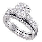 Princess Diamond Enchantment Wedding Ring Set - Splendid Jewellery