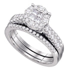 Princess Diamond Enchantment Wedding Ring Set - Splendid Jewellery