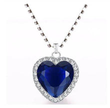 Load image into Gallery viewer, Quiz: How Much Do You Know About Blue Heart Titanic chain and Necklace? Splendid Jewellery