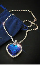 Load image into Gallery viewer, Quiz: How Much Do You Know About Blue Heart Titanic chain and Necklace? Splendid Jewellery