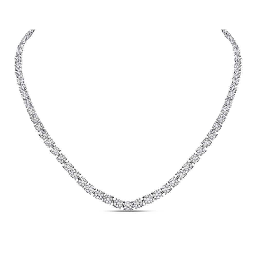 Radiant Blossom Diamond Pendant Necklace - Splendid Jewellery