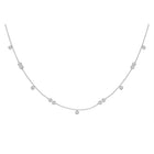 Radiant Brilliance: 10kt White Gold Round Diamond Pendant Necklace 1/3 Cttw - Splendid Jewellery