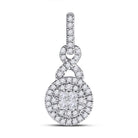 Radiant Brilliance Diamond Cluster Pendant - Splendid Jewellery