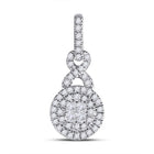 Radiant Brilliance Diamond Cluster Pendant - Splendid Jewellery