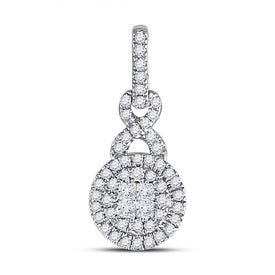 Radiant Brilliance Diamond Cluster Pendant - Splendid Jewellery