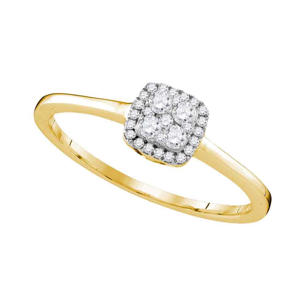 Radiant Brilliance Diamond Cluster Ring - Splendid Jewellery