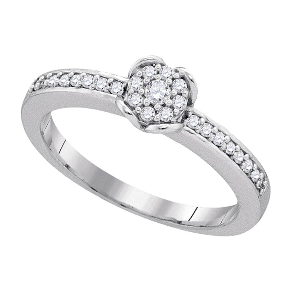 Radiant Brilliance Diamond Cluster Ring - Splendid Jewellery