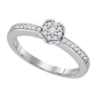 Radiant Brilliance Diamond Cluster Ring - Splendid Jewellery