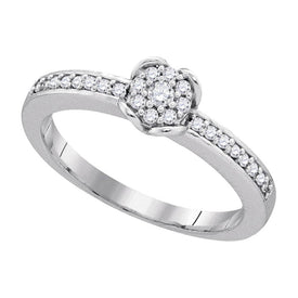 Radiant Brilliance Diamond Cluster Ring - Splendid Jewellery