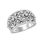 Radiant Elegance: 10kt White Gold Womens Round Diamond Anniversary Ring 3/4 Cttw - Splendid Jewellery