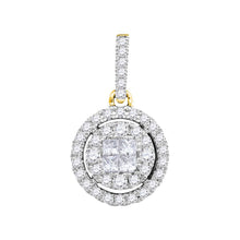 Load image into Gallery viewer, Radiant Elegance: 14kt Yellow Gold Diamond Cluster Pendant - Splendid Jewellery