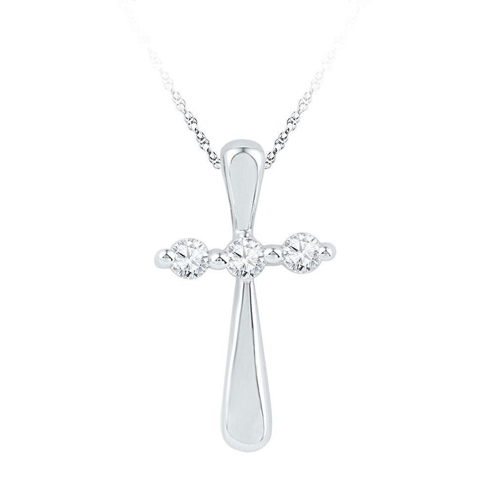 Radiant Faith Diamond Cross Pendant - Splendid Jewellery