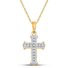Radiant Faith Diamond Cross Pendant - Splendid Jewellery