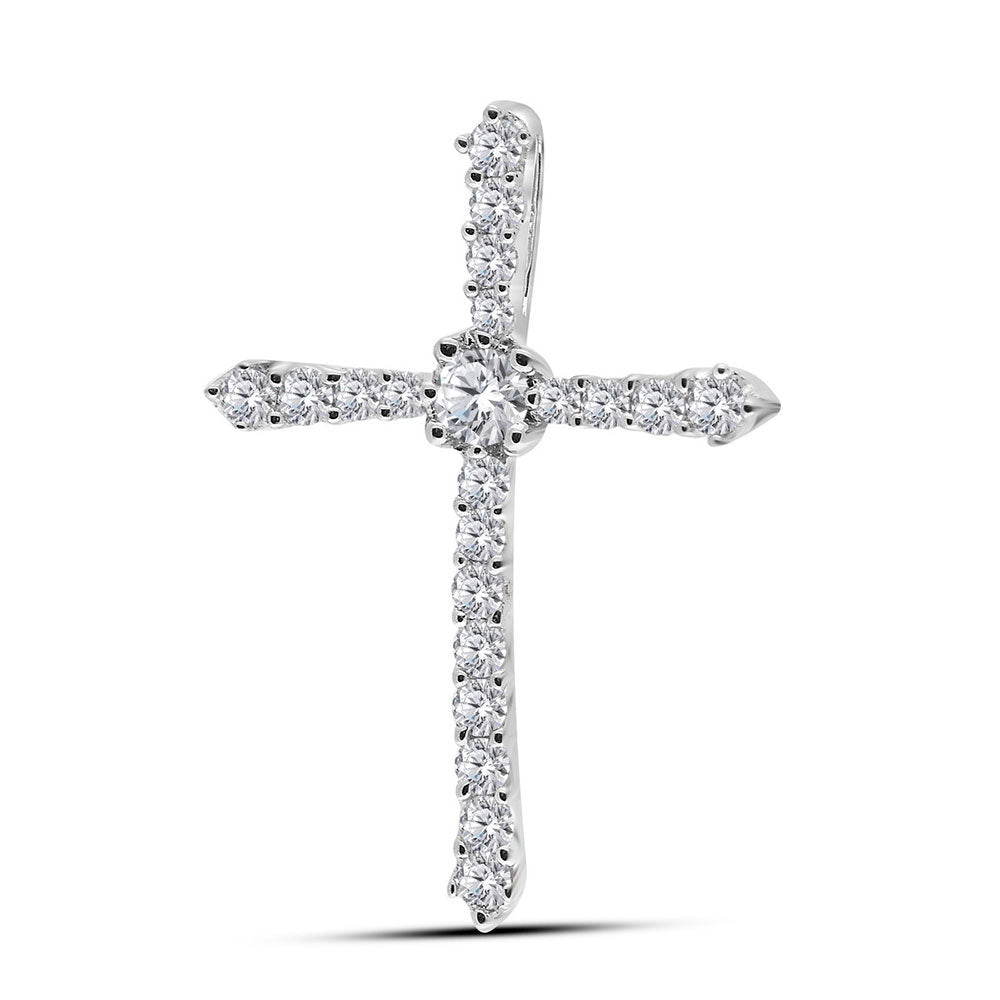 Radiant Grace Diamond Cross Pendant - Splendid Jewellery