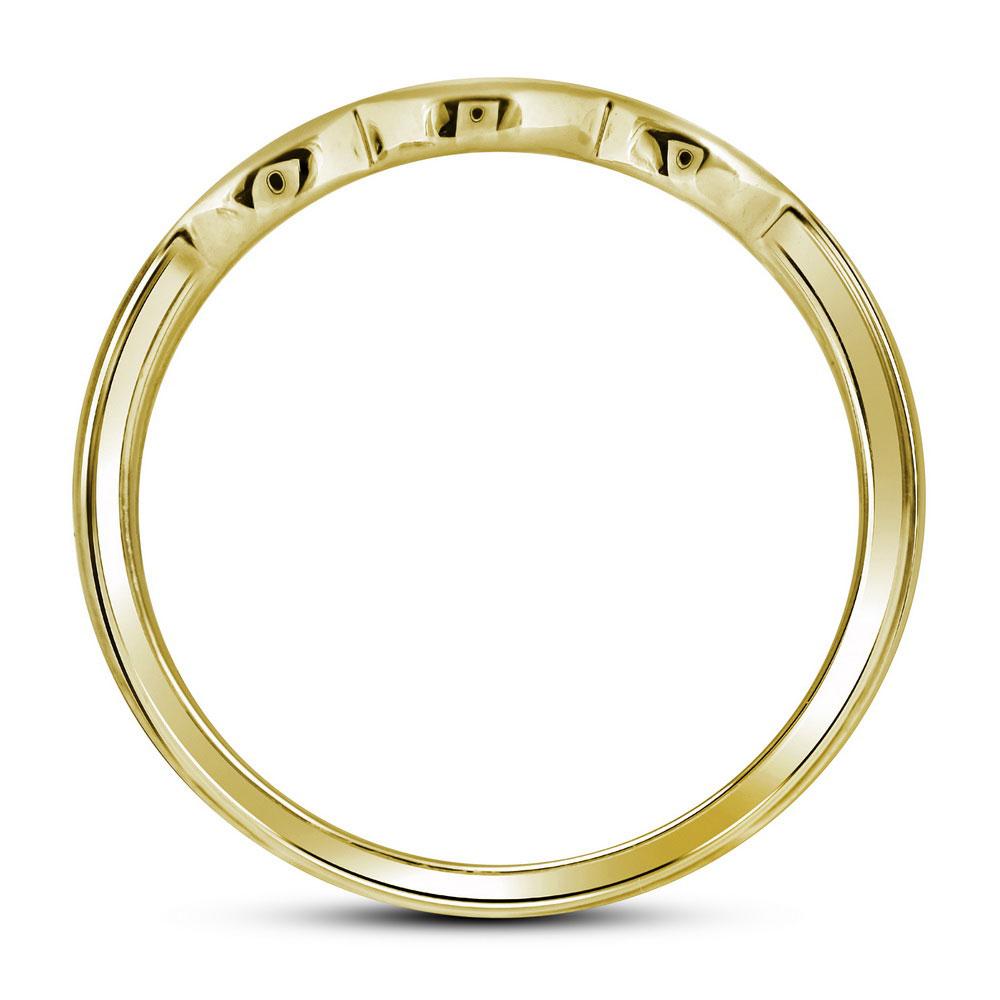 Radiant Love 10kt Yellow Gold Diamond Halo Bridal Wedding Ring Band Set - Splendid Jewellery