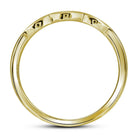 Radiant Love 10kt Yellow Gold Diamond Halo Bridal Wedding Ring Band Set - Splendid Jewellery