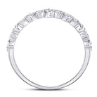 Radiant Love: 14kt White Gold Pear Diamond Halo Bridal Wedding Engagement Ring - Splendid Jewellery