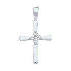Radiant Love Diamond Cross Pendant - Splendid Jewellery