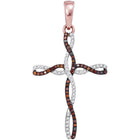 Radiant Love Diamond Cross Pendant - Splendid Jewellery