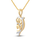 Radiant Love Diamond Dolphin Pendant - Splendid Jewellery