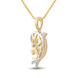 Radiant Love Diamond Dolphin Pendant - Splendid Jewellery