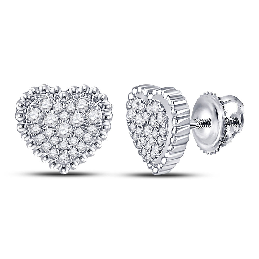Radiant Love Diamond Heart Earrings - Splendid Jewellery
