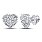 Radiant Love Diamond Heart Earrings - Splendid Jewellery