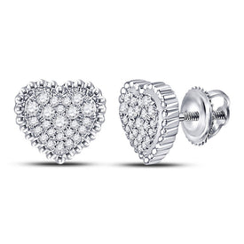 Radiant Love Diamond Heart Earrings - Splendid Jewellery