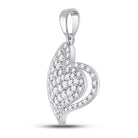 Radiant Love Diamond Heart Pendant | 14kt White Gold 5/8 Cttw | Splendid Jewellery - Splendid Jewellery