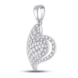 Radiant Love Diamond Heart Pendant | 14kt White Gold 5/8 Cttw | Splendid Jewellery - Splendid Jewellery