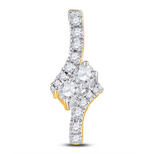 Load image into Gallery viewer, Radiant Reflections: 14kt Yellow Gold 2 - Stone Diamond Fashion Pendant - Splendid Jewellery