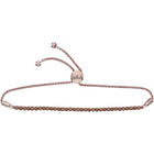 Radiant Rose Gold Brown Diamond Bolo Bracelet - 2 Carat Total Weight - Splendid Jewellery