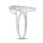 Radiant Teardrop Diamond Cluster Ring - Splendid Jewellery