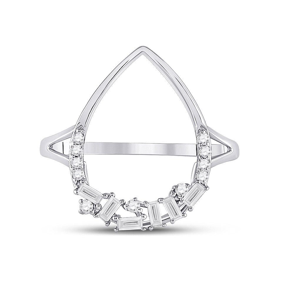 Radiant Teardrop Diamond Cluster Ring - Splendid Jewellery