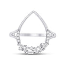 Radiant Teardrop Diamond Cluster Ring - Splendid Jewellery